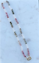 Load image into Gallery viewer, Rainbow Moonstone & Tourmaline Necklace