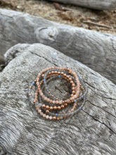 Load image into Gallery viewer, Faceted Peach Moonstone Bracelet with 14K Gold-Filled Beads
